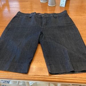 NYDJ Capris in dark denim, size 14